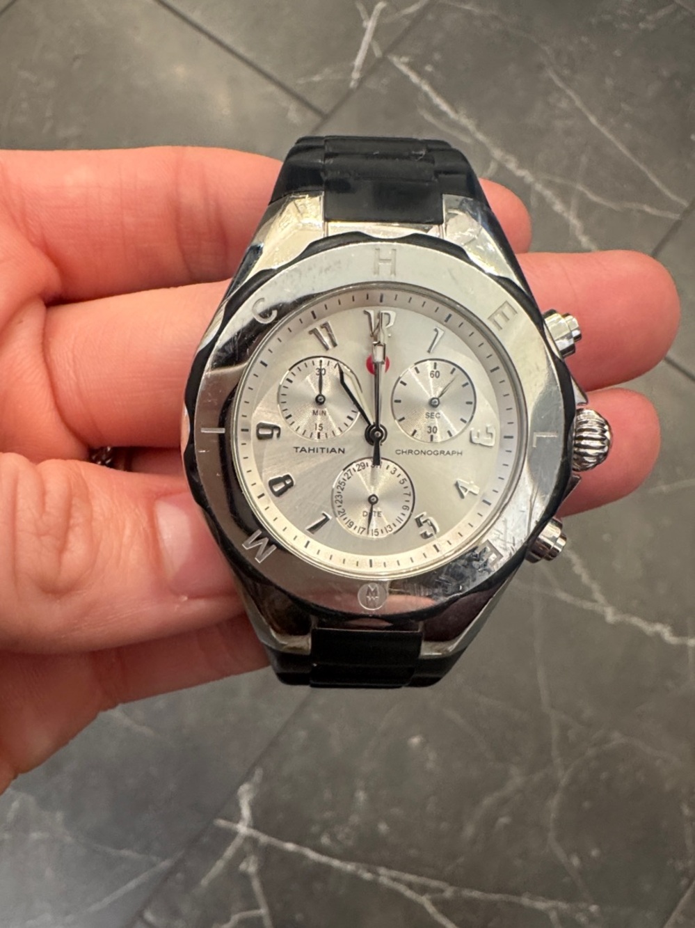 Michele Watch with Rubber Band.